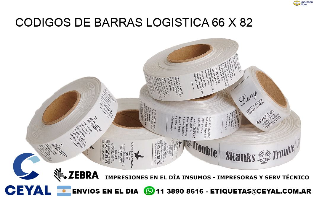 CODIGOS DE BARRAS LOGISTICA 66 x 82