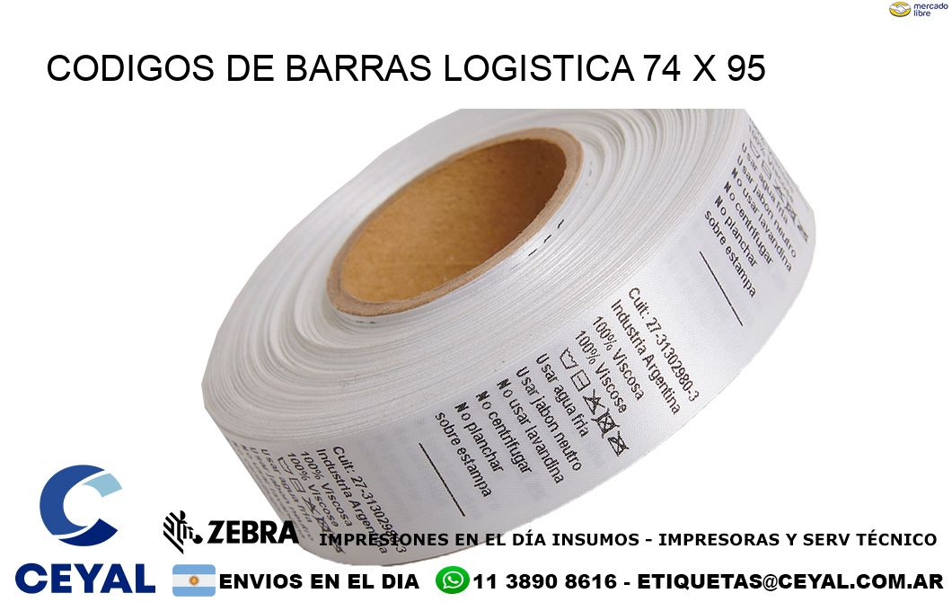 CODIGOS DE BARRAS LOGISTICA 74 x 95