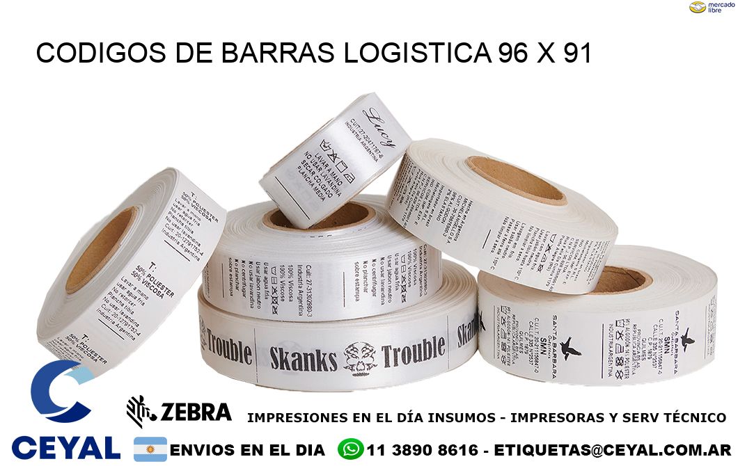 CODIGOS DE BARRAS LOGISTICA 96 x 91