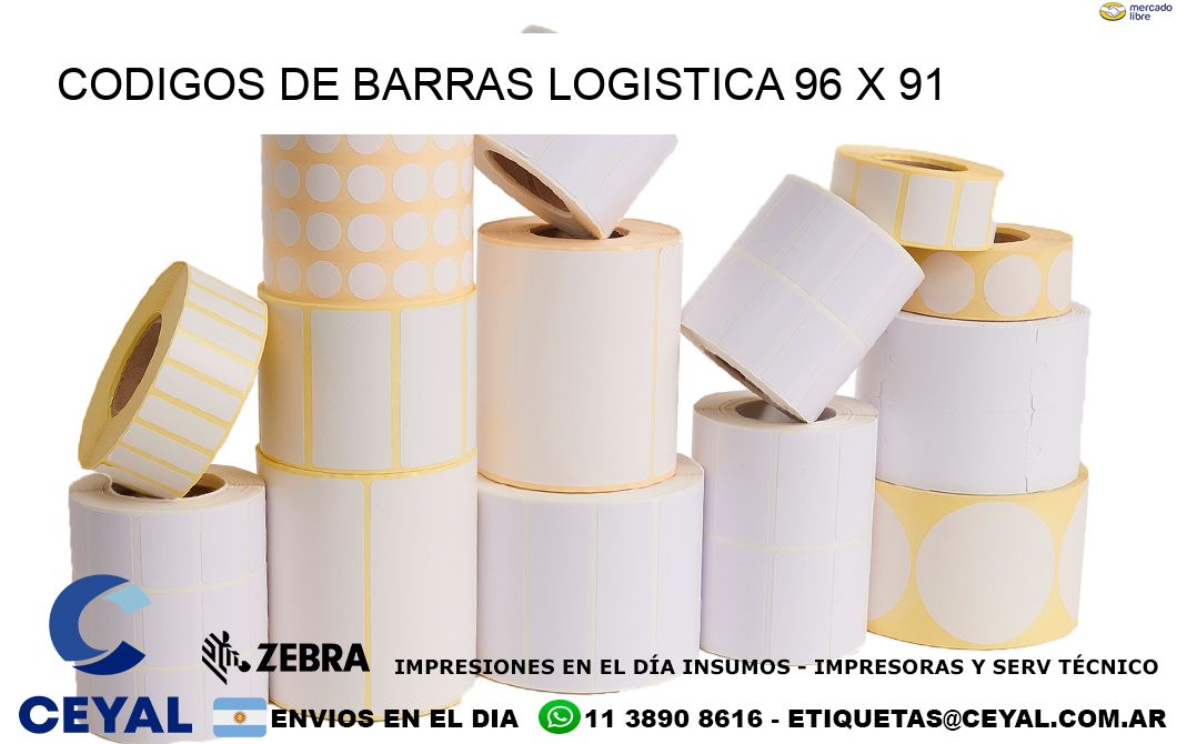 CODIGOS DE BARRAS LOGISTICA 96 x 91