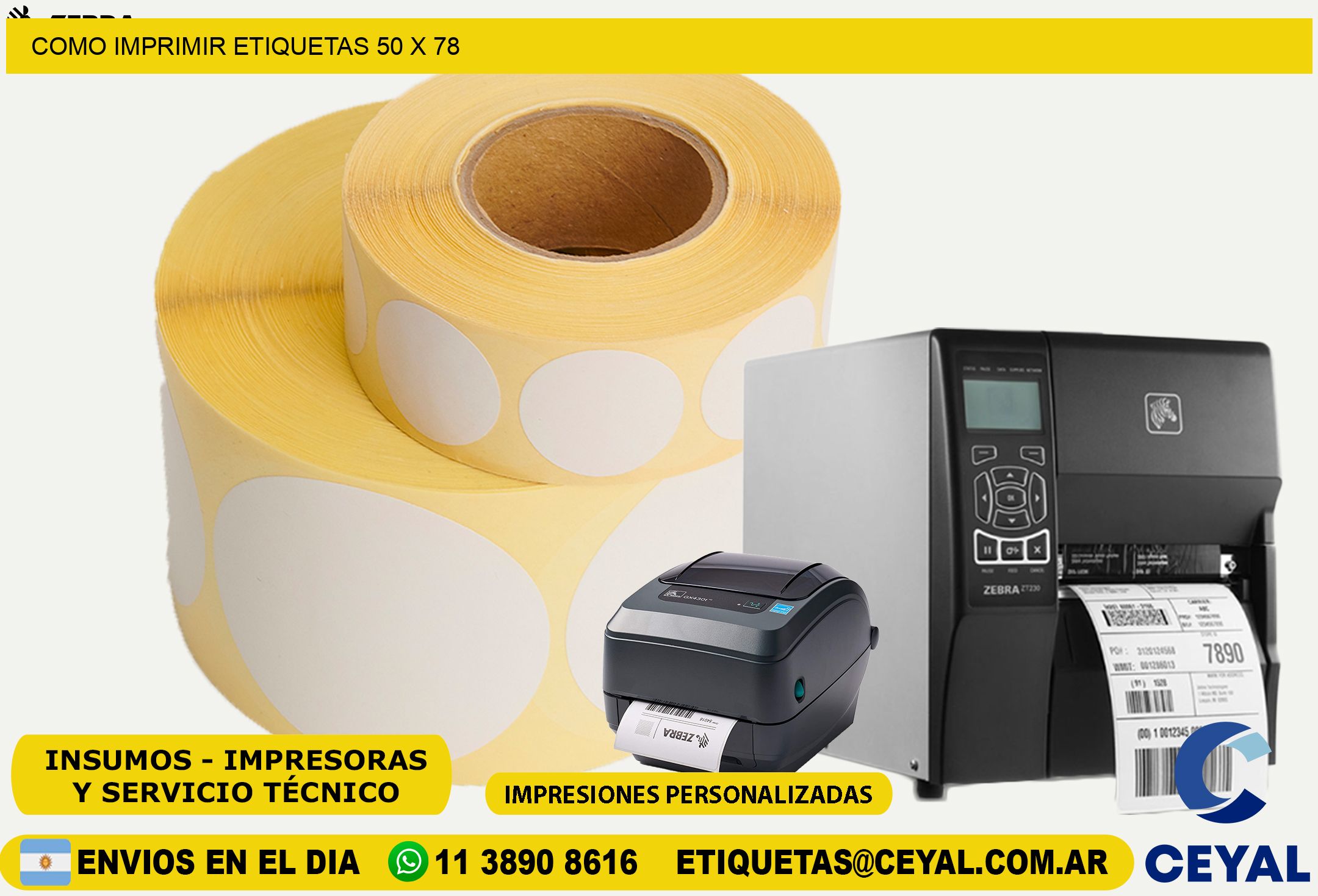 COMO IMPRIMIR ETIQUETAS 50 x 78