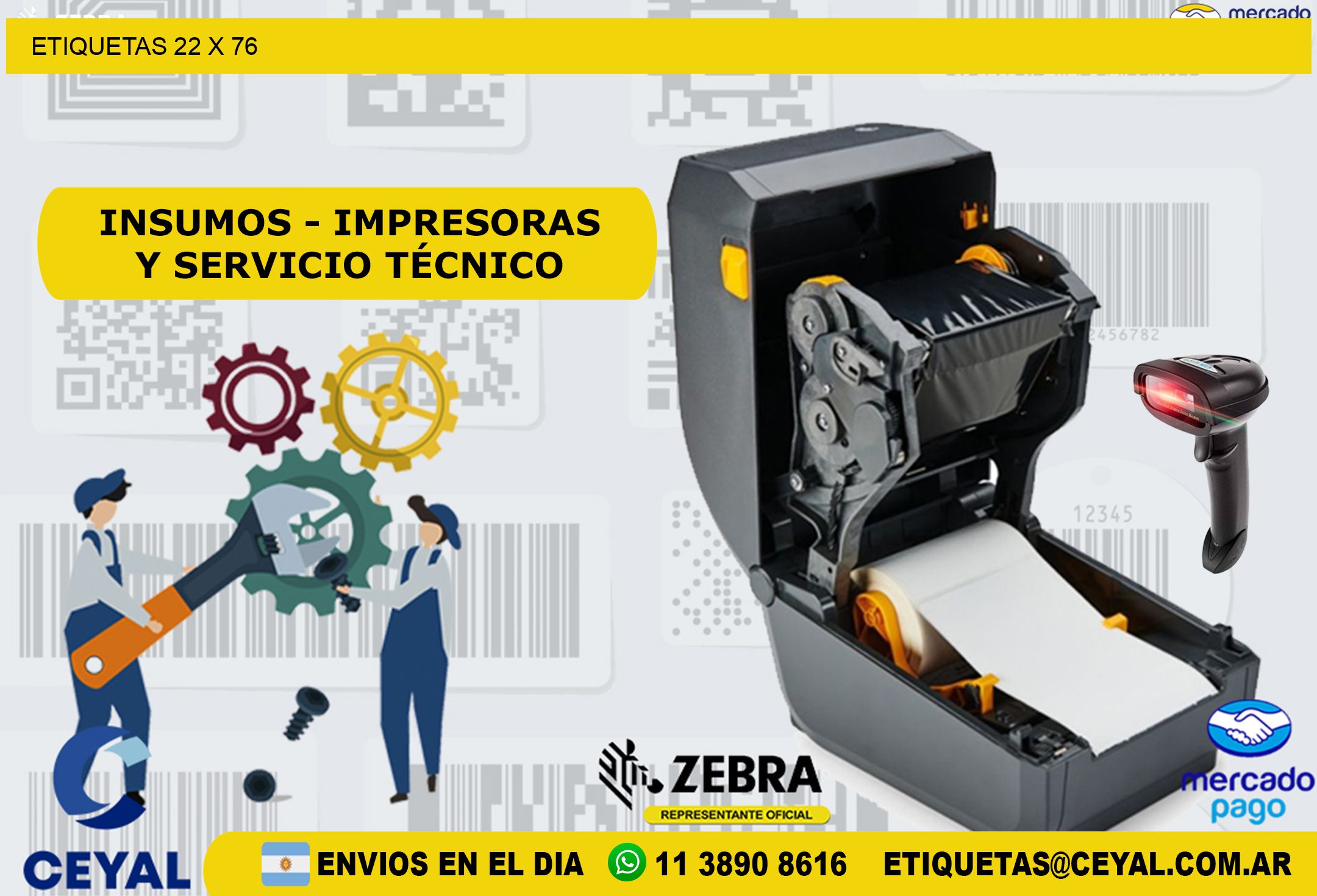ETIQUETAS 22 x 76