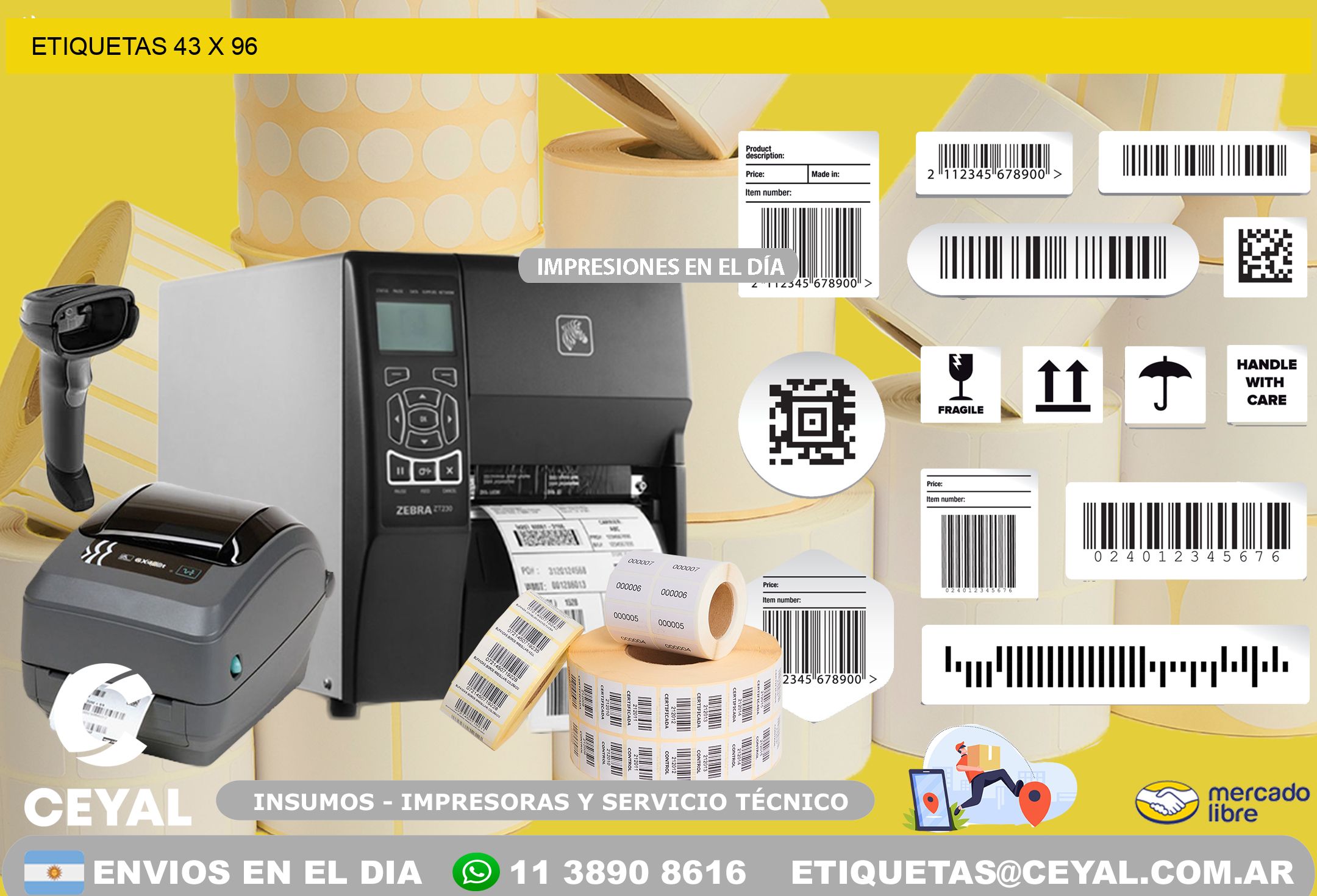 ETIQUETAS 43 x 96