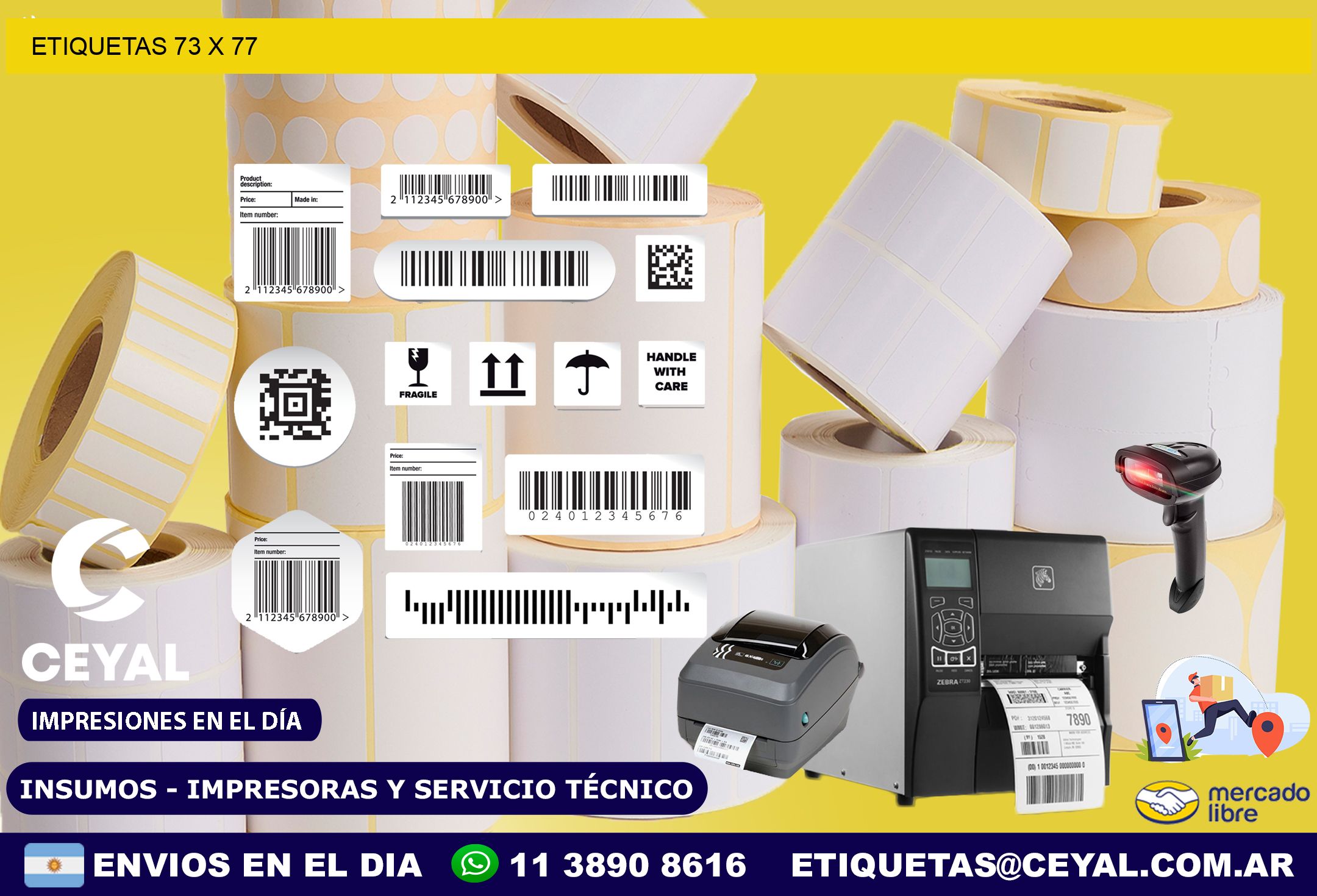 ETIQUETAS 73 x 77