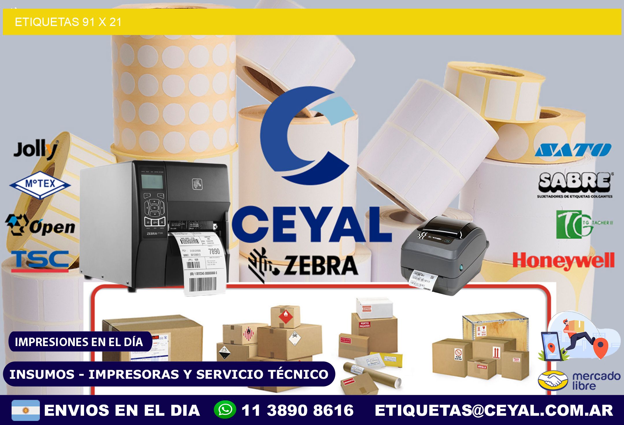ETIQUETAS 91 x 21