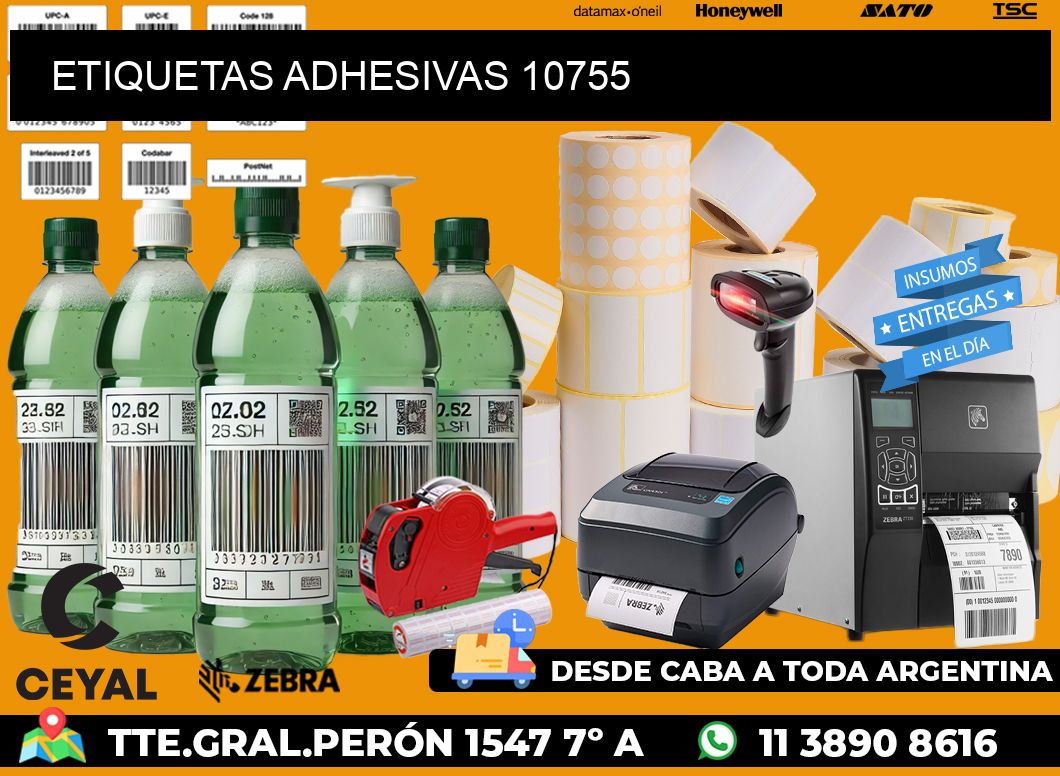 ETIQUETAS ADHESIVAS 10755