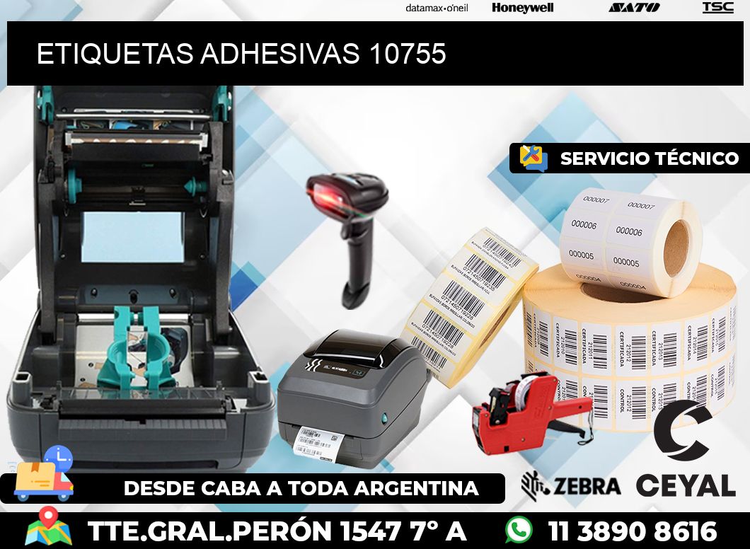 ETIQUETAS ADHESIVAS 10755