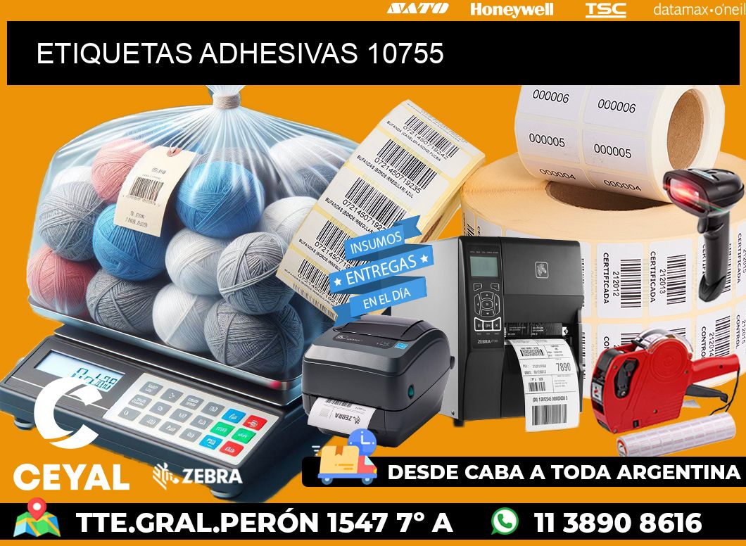 ETIQUETAS ADHESIVAS 10755