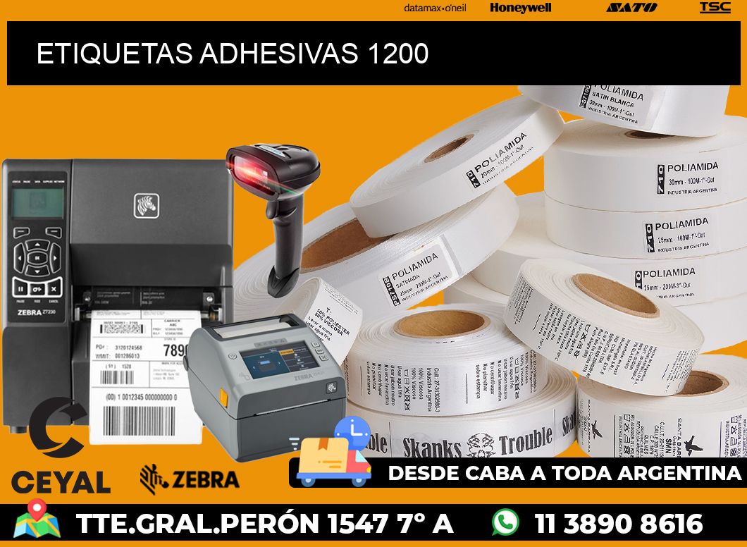 ETIQUETAS ADHESIVAS 1200