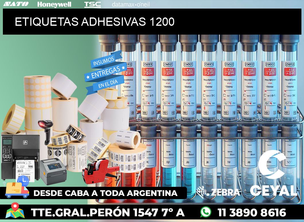ETIQUETAS ADHESIVAS 1200