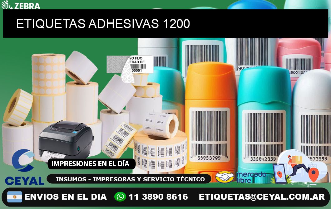 ETIQUETAS ADHESIVAS 1200