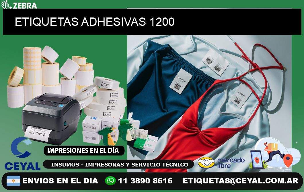 ETIQUETAS ADHESIVAS 1200