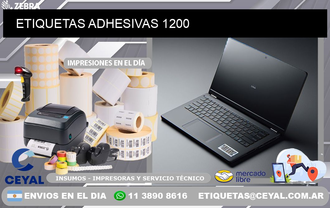 ETIQUETAS ADHESIVAS 1200