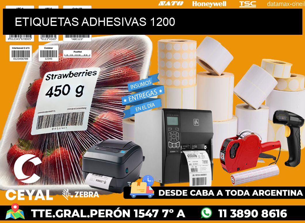 ETIQUETAS ADHESIVAS 1200