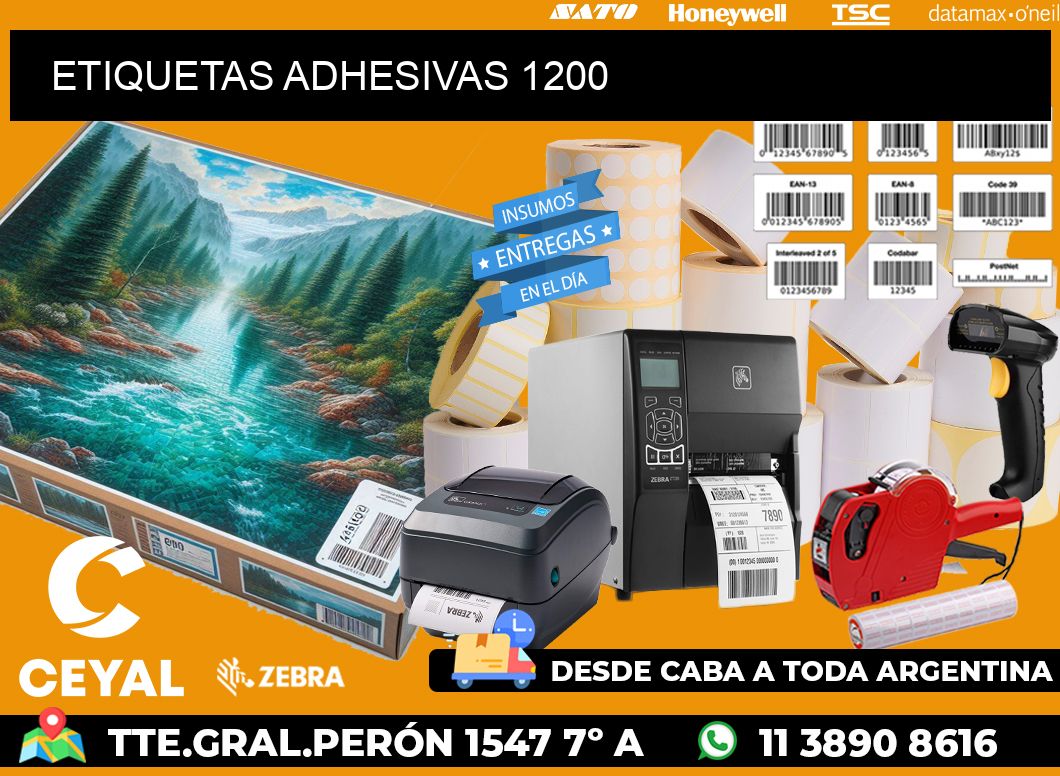 ETIQUETAS ADHESIVAS 1200