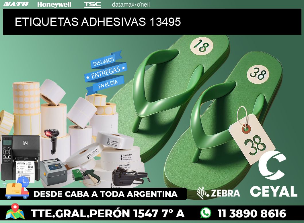 ETIQUETAS ADHESIVAS 13495