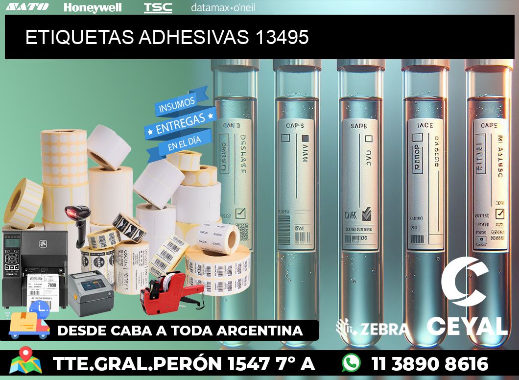ETIQUETAS ADHESIVAS 13495