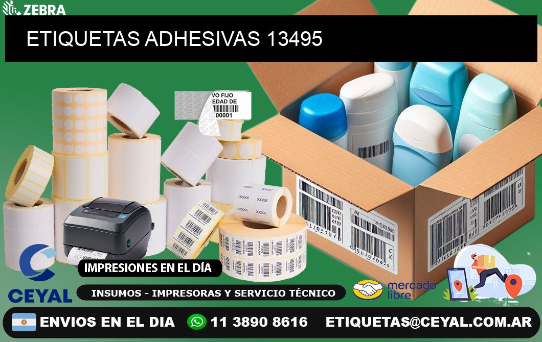 ETIQUETAS ADHESIVAS 13495