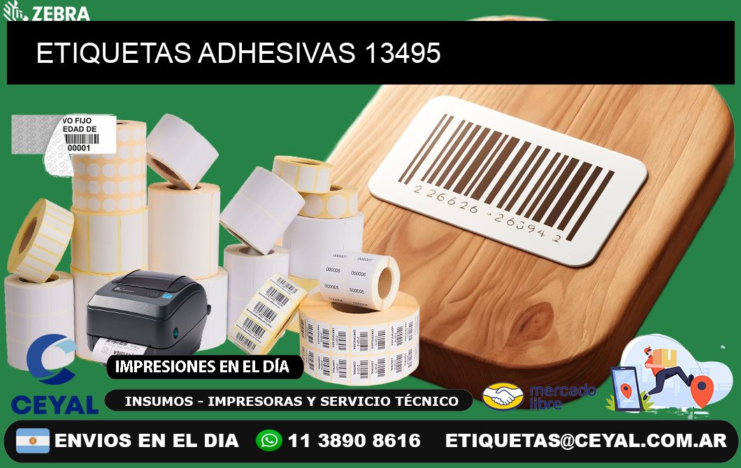 ETIQUETAS ADHESIVAS 13495