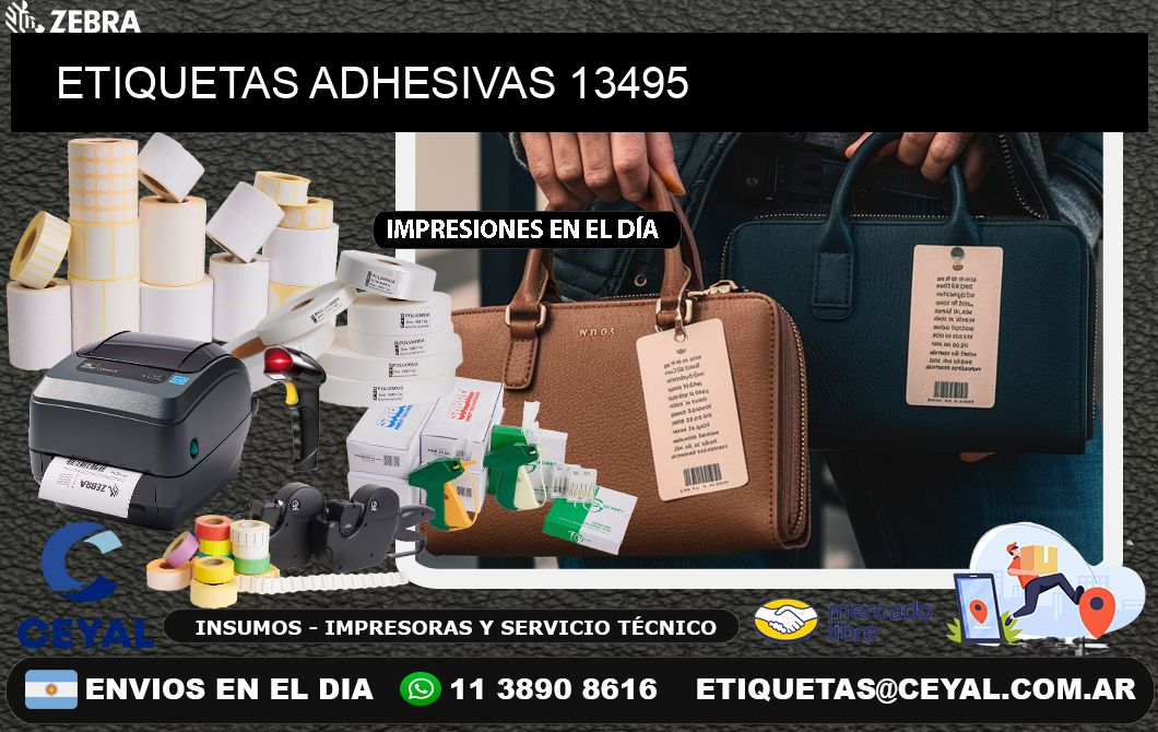 ETIQUETAS ADHESIVAS 13495