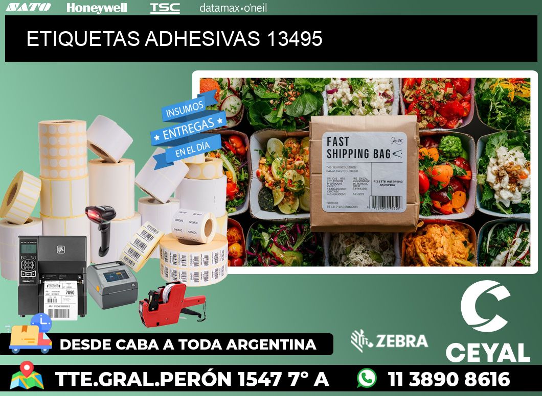 ETIQUETAS ADHESIVAS 13495