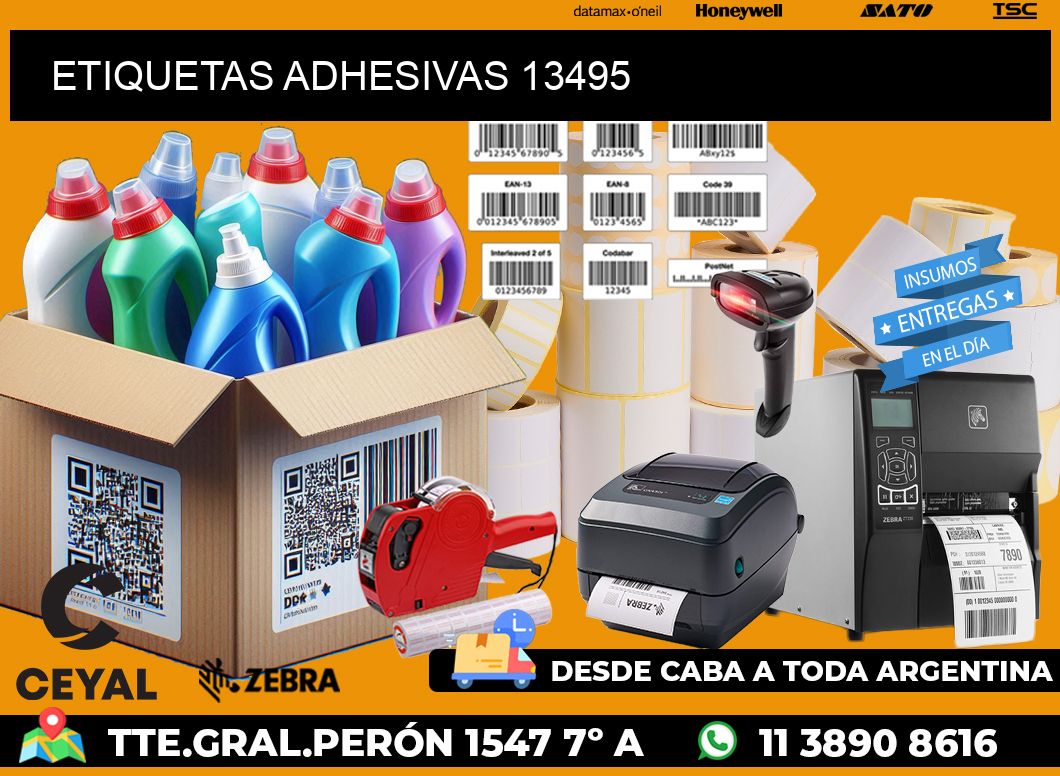 ETIQUETAS ADHESIVAS 13495