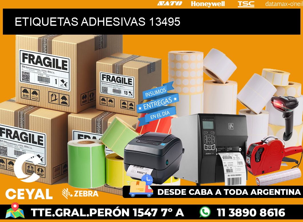 ETIQUETAS ADHESIVAS 13495