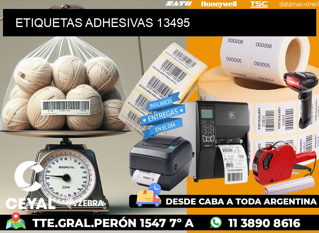 ETIQUETAS ADHESIVAS 13495