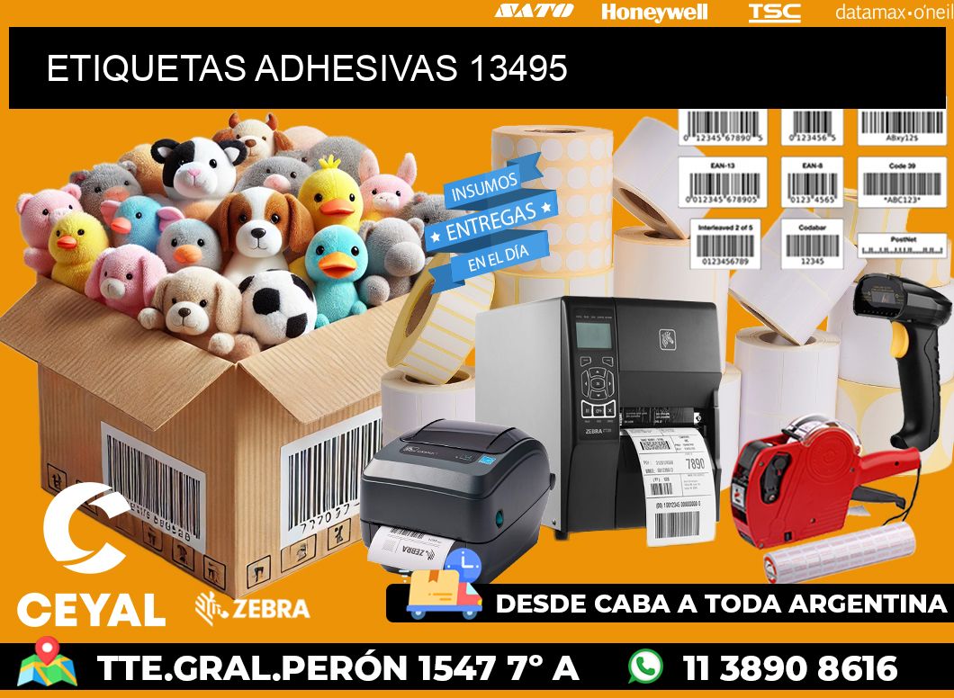 ETIQUETAS ADHESIVAS 13495