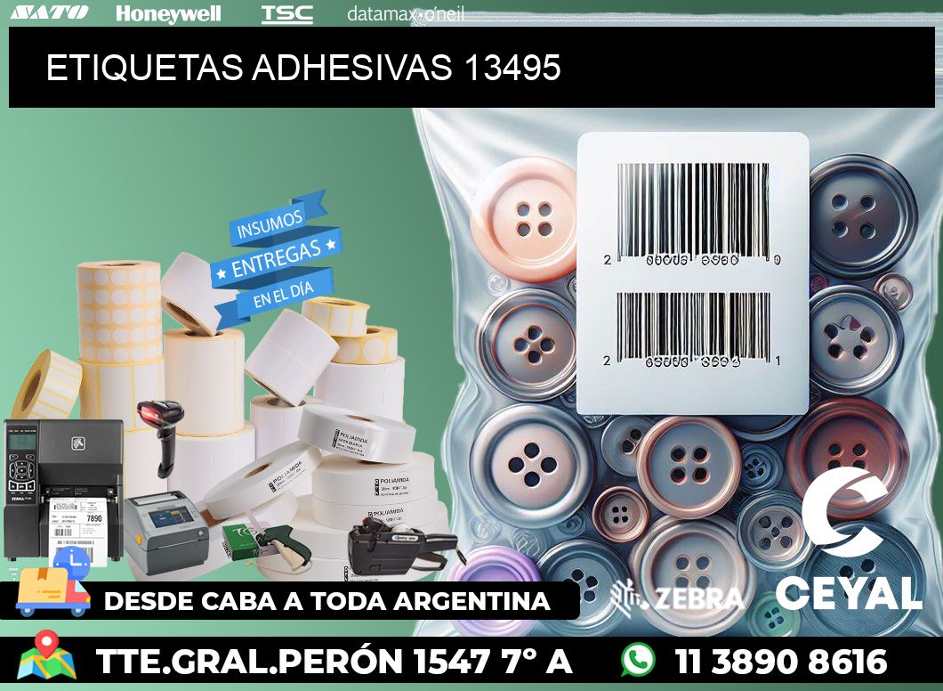 ETIQUETAS ADHESIVAS 13495