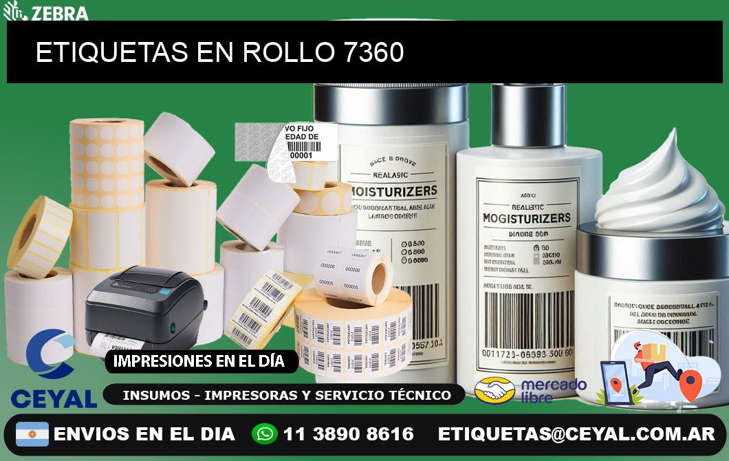 ETIQUETAS EN ROLLO 7360