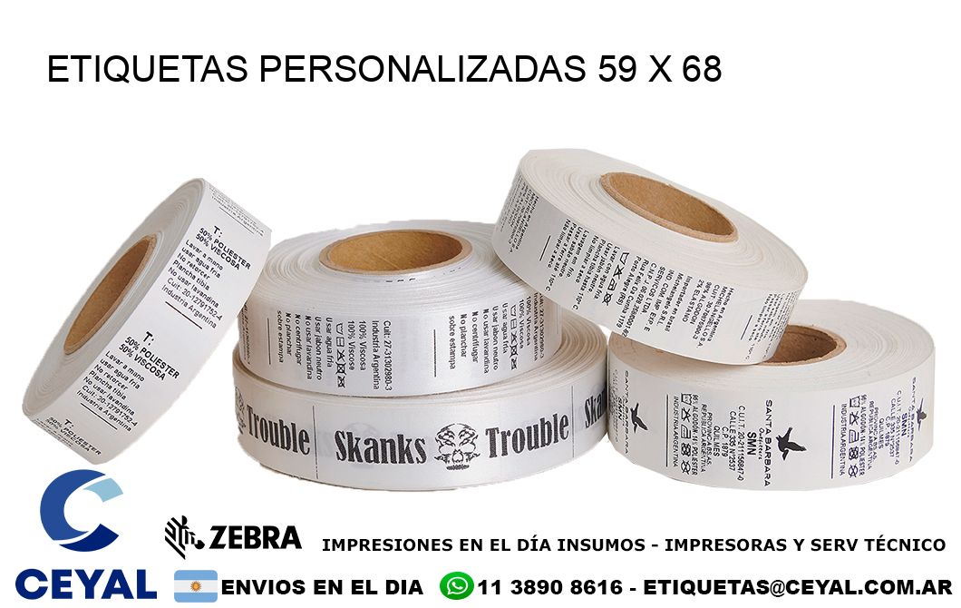 ETIQUETAS PERSONALIZADAS 59 x 68