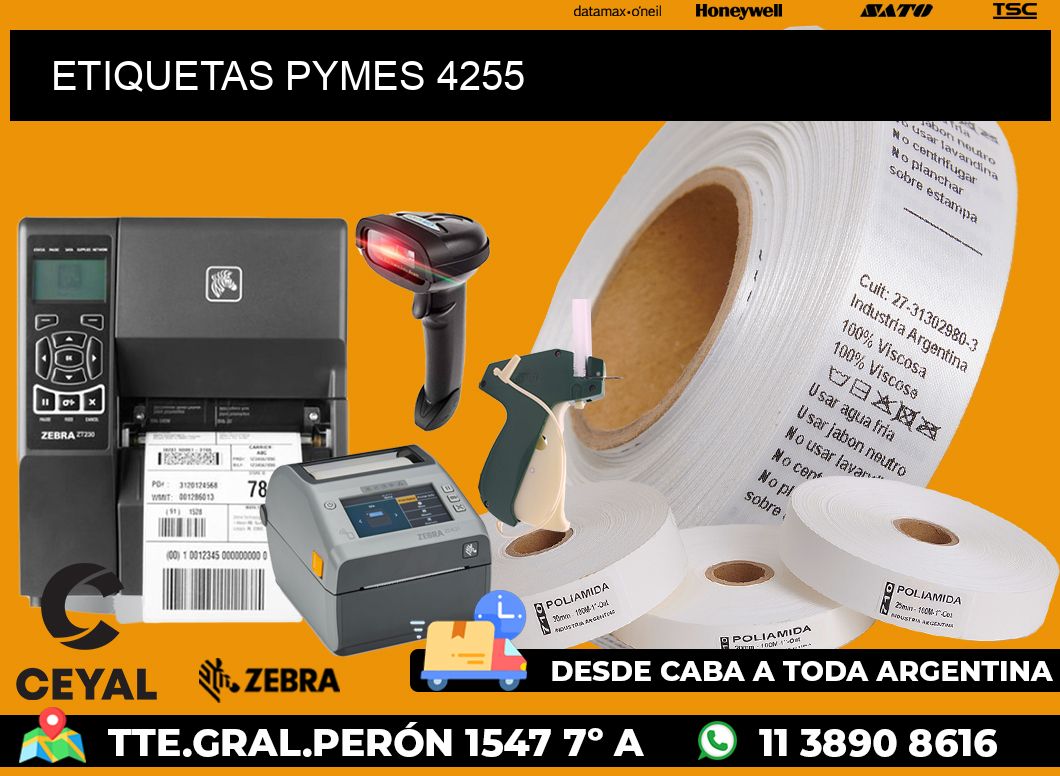 ETIQUETAS PYMES 4255