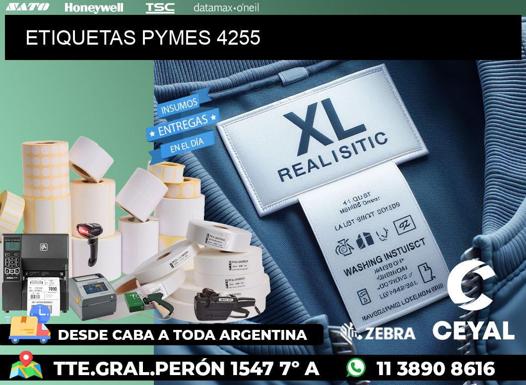ETIQUETAS PYMES 4255