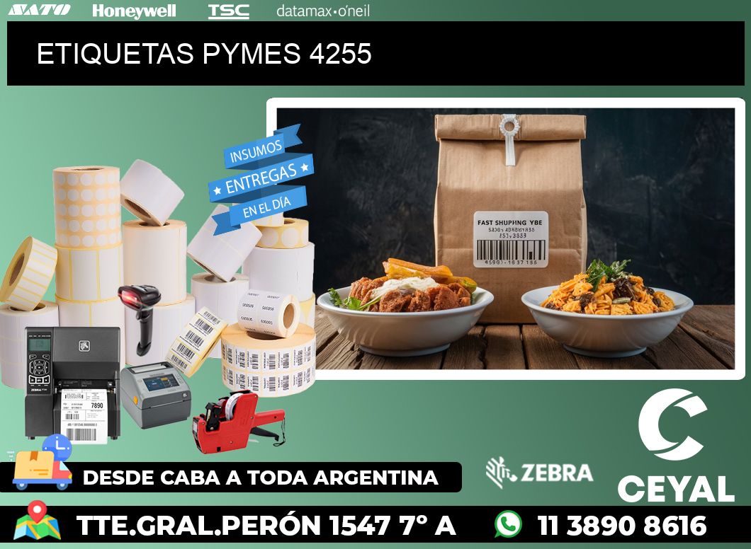 ETIQUETAS PYMES 4255