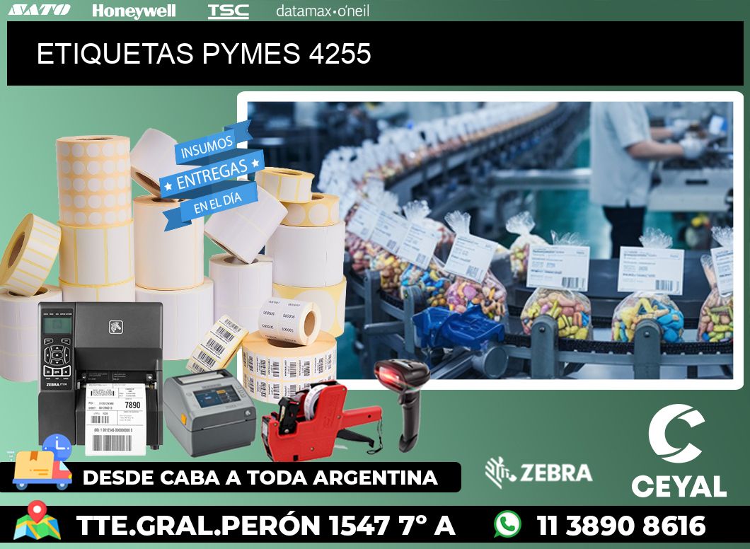 ETIQUETAS PYMES 4255