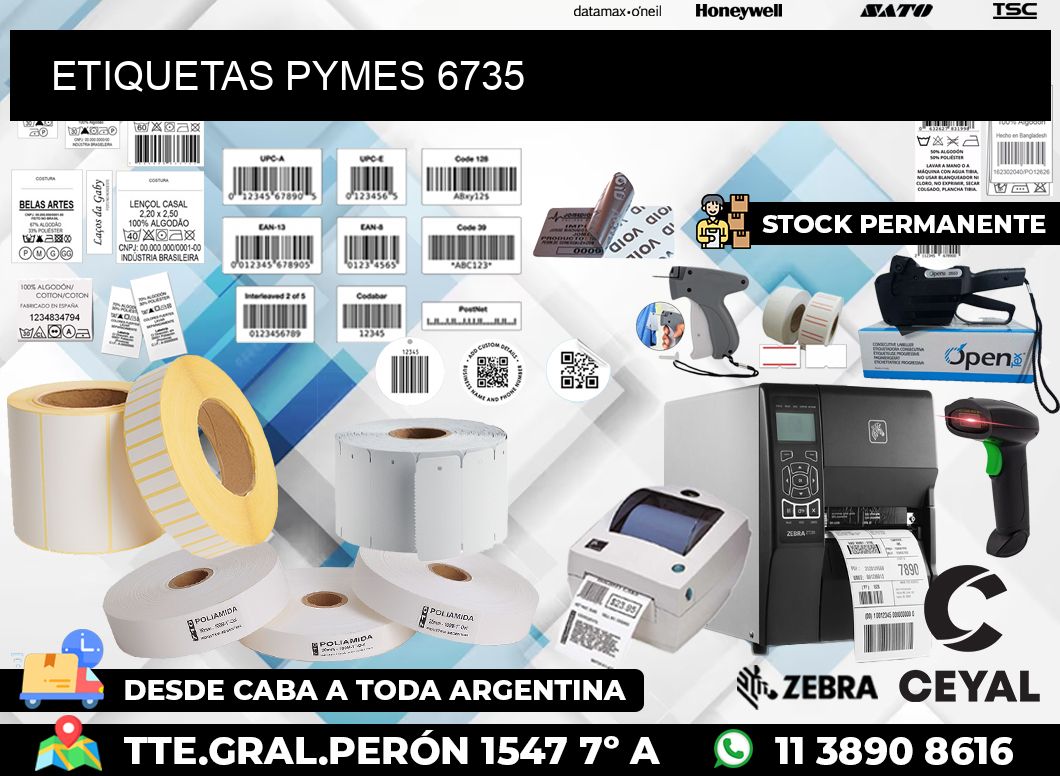 ETIQUETAS PYMES 6735