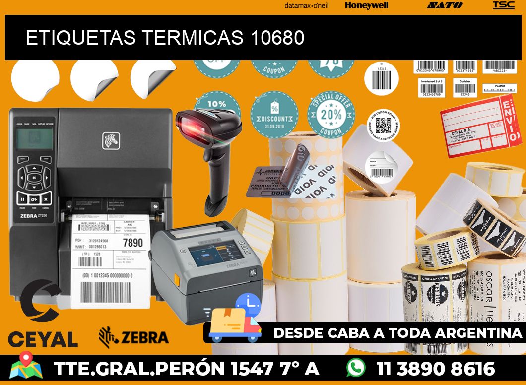 ETIQUETAS TERMICAS 10680