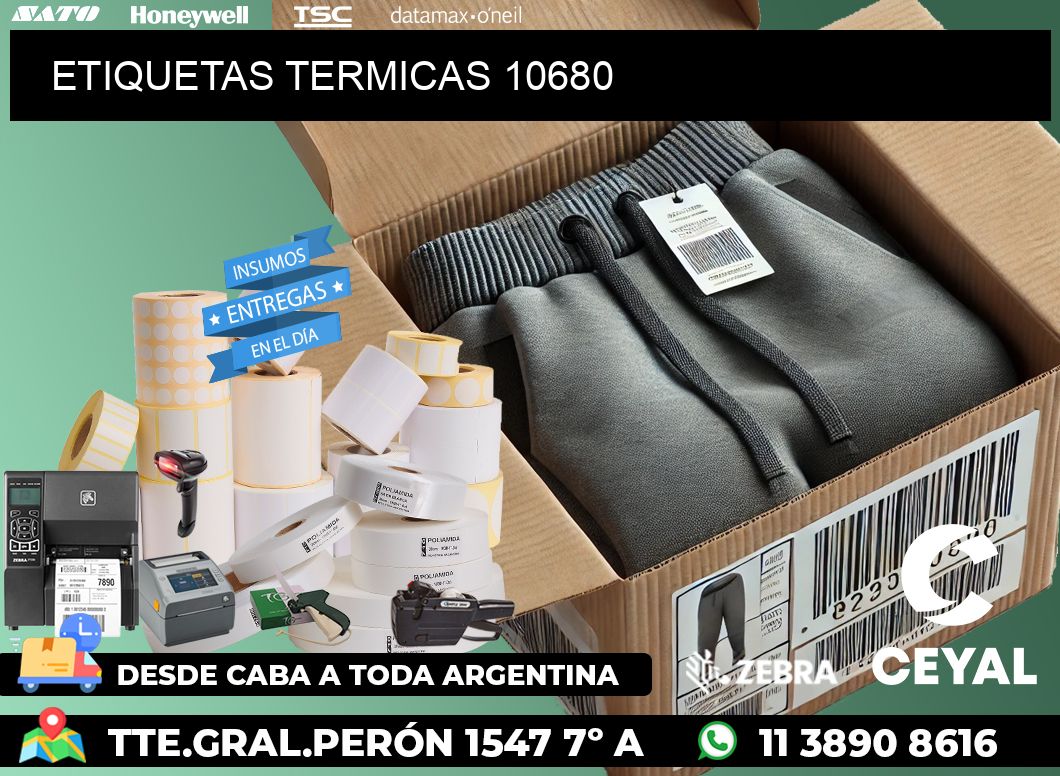 ETIQUETAS TERMICAS 10680