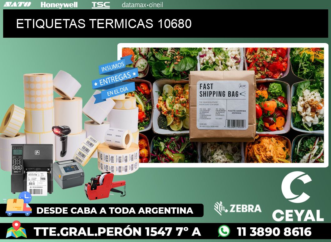 ETIQUETAS TERMICAS 10680