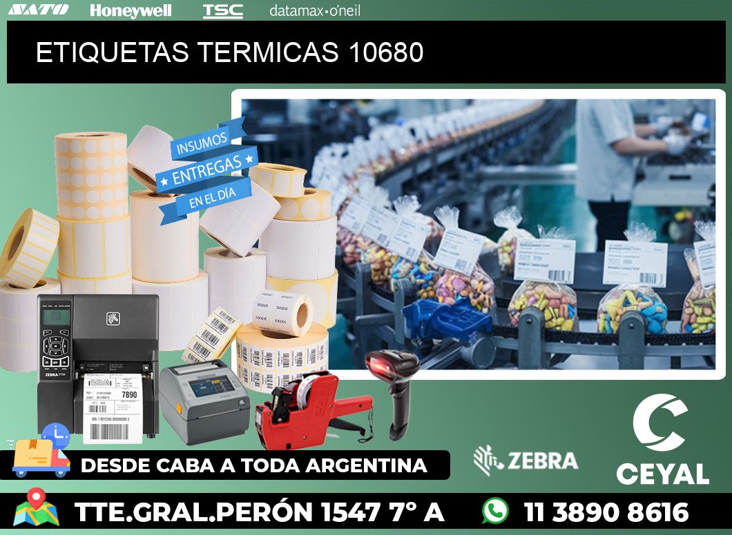 ETIQUETAS TERMICAS 10680