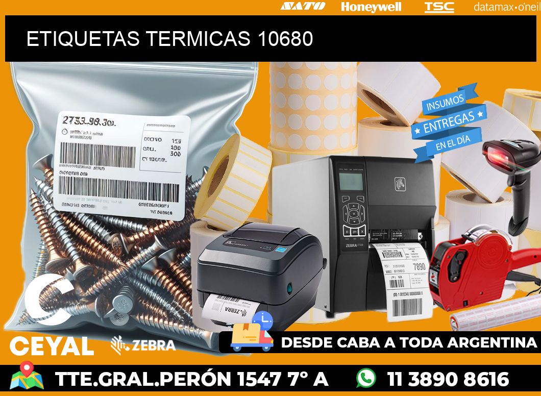ETIQUETAS TERMICAS 10680