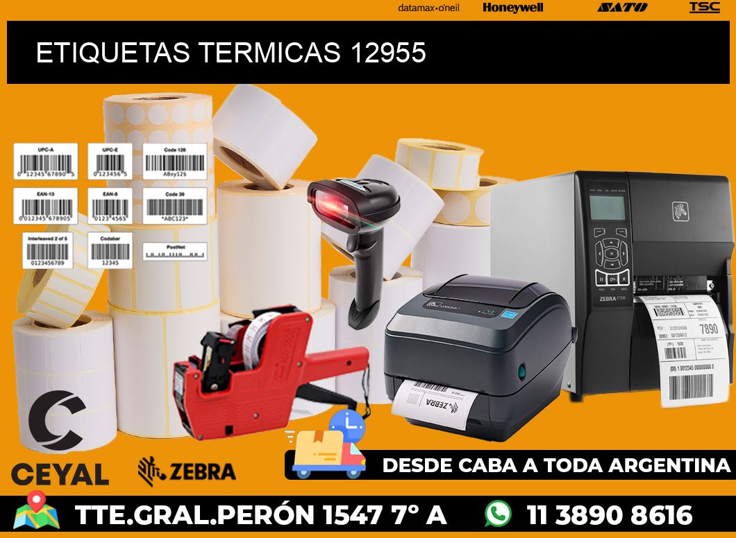 ETIQUETAS TERMICAS 12955