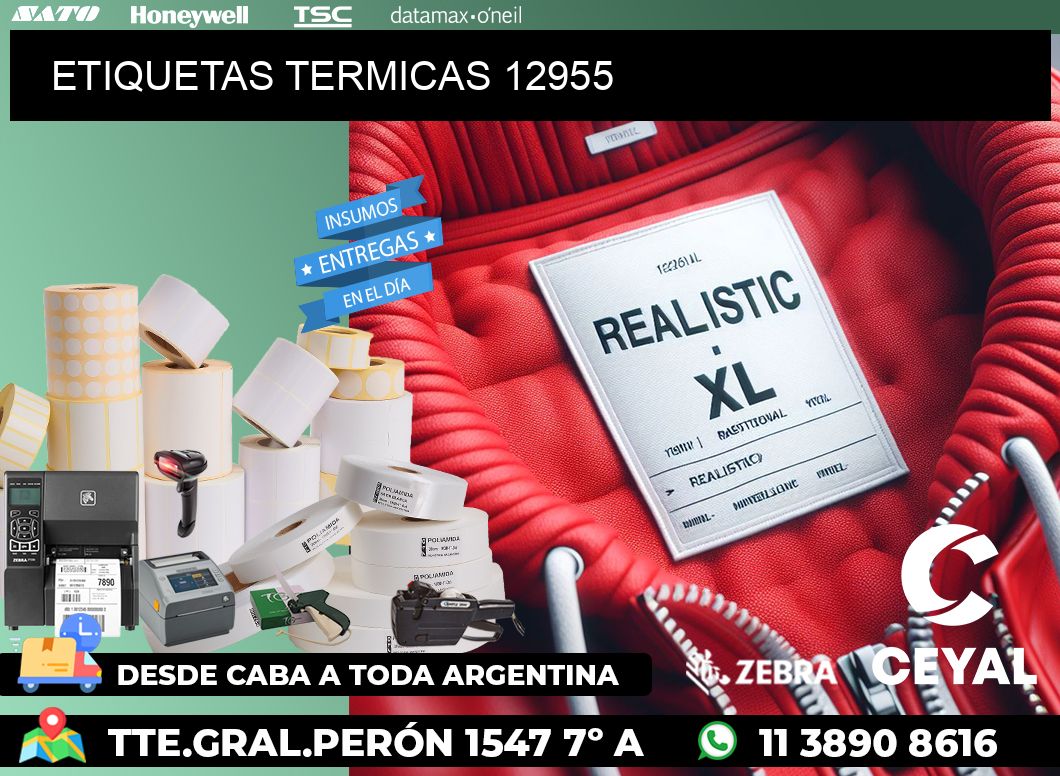 ETIQUETAS TERMICAS 12955