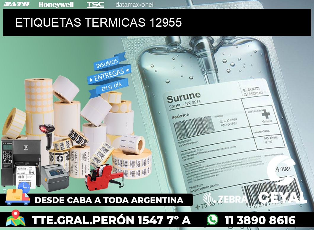 ETIQUETAS TERMICAS 12955