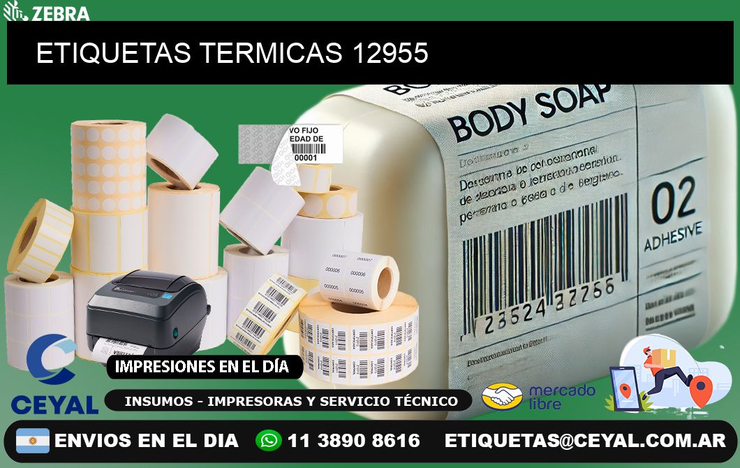 ETIQUETAS TERMICAS 12955