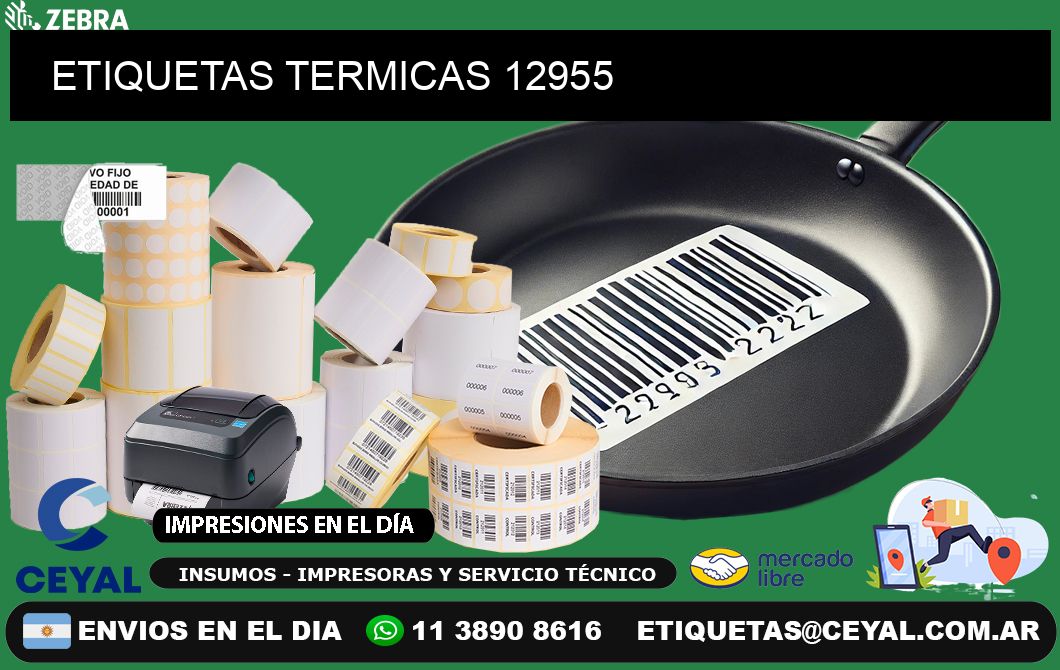 ETIQUETAS TERMICAS 12955