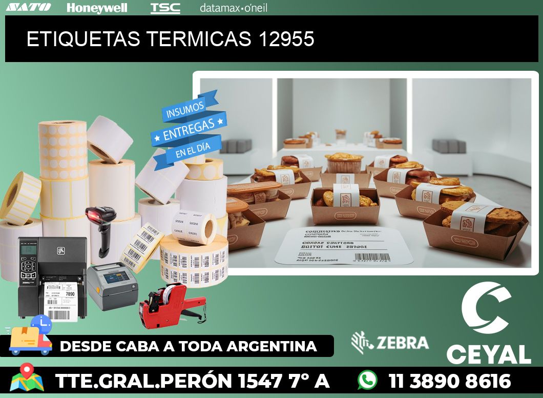 ETIQUETAS TERMICAS 12955