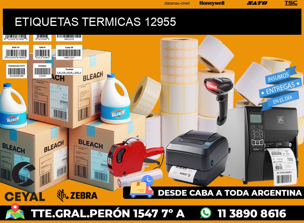ETIQUETAS TERMICAS 12955
