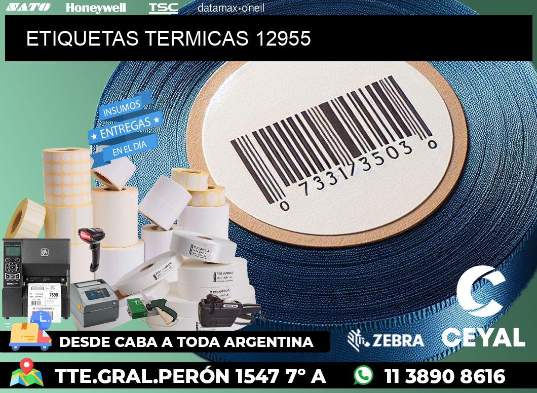 ETIQUETAS TERMICAS 12955